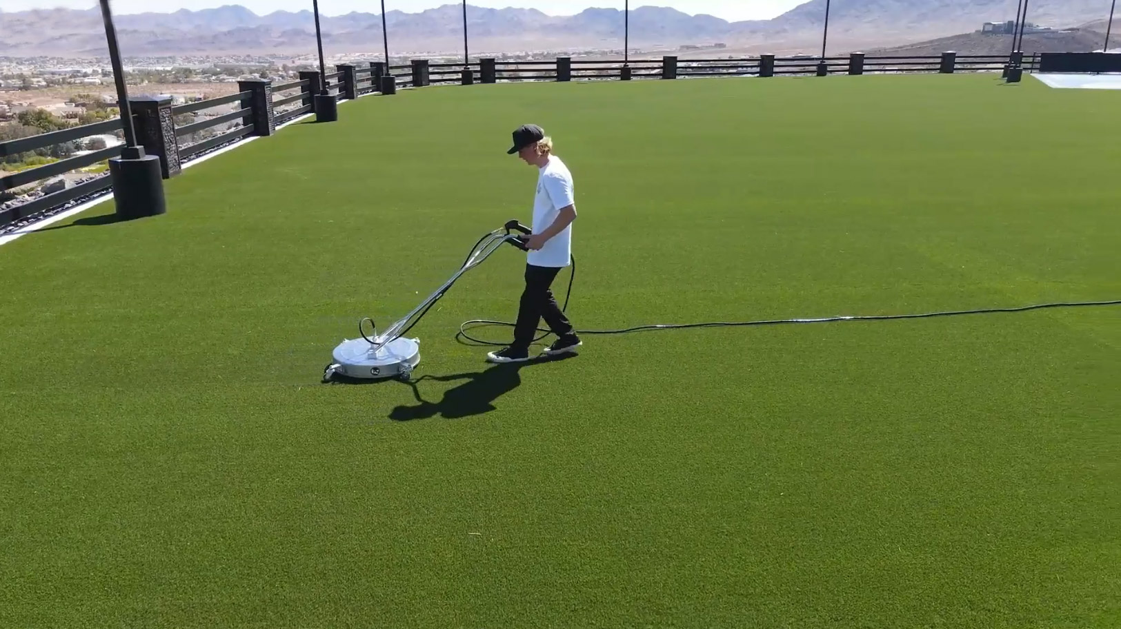 residential window screen on house